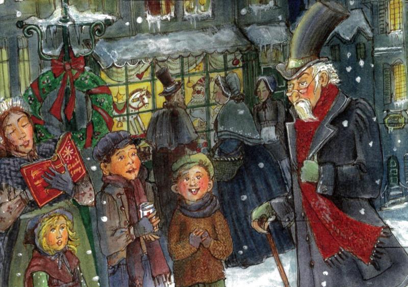 Scrooge und weihnachtliche Musik Scrooge und weihnachtliche Musik