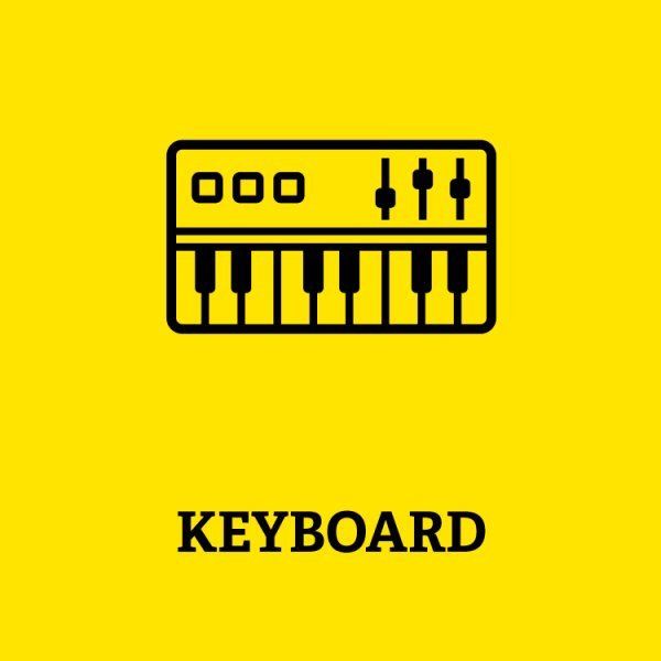 Symbol eines Keyboards mit Aufschrift Keyboard